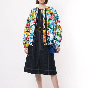 MSGM Floral Bomber Jacket